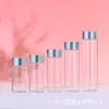 Garrafa Selada Plástica para Armazenamento de Pet 100-250ml Diâmetro Grande Transparente Redonda Pote para Embalagem de Alimentos e Chá para Saúde
