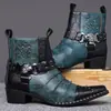 Zapatos de Caña Alta para Hombre Zapatos Casuales Británicos de Cuero Estilo Coreano Zapatos Blancos para Hombre Botas Martin Botines de Caña Media Alta Tendencia 660508
