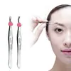 E310 Pinza Recortadora de Cejas para Niñas Herramientas de Maquillaje Belleza Pinzas Pequeñas de Acero Inoxidable Pinzas Depiladoras de Barba Pinzas