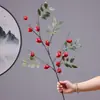 Yongyue Nuevo Adorno de Decoración para el Hogar Flor de Dátil Rojo Arreglo Floral Baya de Dátil Auspiciosa Flor Artificial Fruta Roja