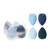 Kit de 4 ovos de maquiagem caixa de ovos beleza maquiagem ovo kit ovo cavalo desenho animado ovo de maquiagem corte oblíquo super macio não absorve maquiagem