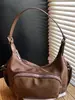 2026 Nova Bolsa de Motocicleta Americana Retro de Nicho Bolsa de Ombro de Grande Capacidade Bolsa de Axila com Múltiplos Bolsos Bolsa de Mão Feminina