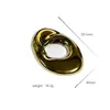 Broche Geométrico Brillante Transfronterizo Europeo y Americano Pendientes Elegantes de Nicho con Diseño Exagerado Lujo Accesible Corsage de Alta Gama para Mujer