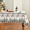 Nueva Mantel Cuadrado de Terciopelo Piel de Durazno Dropshipping Transfronterizo Decorativo de Mesa Impreso con Muñeco de Nieve Navideño Árbol de Navidad