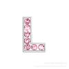 Letras cromadas al por mayor 8 mm letras de diamantes rosas con diamantes completos letras inglesas para bricolaje letras de diamantes al por mayor