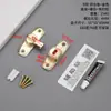 Pestillo de Puerta sin Taladro Cerradura Antirrobo Cerradura Izquierda y Derecha Pestillo Grueso para Puerta de Baño Aleación de Aluminio Pestillo de 90 Grados