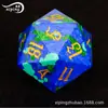 Dados de Jogo Dungeons and Dragons Jogo de Mesa Dados Multilaterais Dados Dndrpg Fênix Lápis Lazúli Acessórios para Jogos de Mesa
