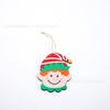 Boneco de neve fofo Papai Noel pendurado artesanato de madeira árvore de natal pendurado rebocadores decoração de natal presente pingente