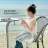 Vestido Elegante Tutu Elefantito Niñas 2026 Nuevo Encaje Moda Versátil Sin Mangas Vestido Chaleco Cubre