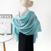 Bufanda Versátil de Algodón y Lino para Verano al por Mayor, Chal Extendido de Color Sólido, Chal con Protección Solar, Bufanda Sencilla para el Cuello, Bufanda de Seda para Mujer