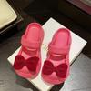 Lindos Zapatos de Agujeros con Lazo para Mujer, Sensación de Caca ins Verano Suela Gruesa Casual Mary Jane Playa Sandalias Baotou