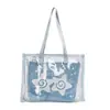 Bolso Transparente de Moda para Mujer 2026 Nuevo Verano Casual Bolso de Gelatina para Playa Bolso de Hombro Sencillo para el Trabajo Bolso Tote