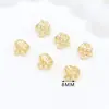 Colgante de Hebilla Hueca de Cobre Chapado en Oro de 18 Quilates Conector de Clip de Pulsera de Tubo Curvo Abierto Accesorios de Joyería DIY