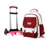 Mochila Escolar con Ruedas para Niños de Pez Natural para Estudiantes de Primaria Grado 3-6 Niñas de Secundaria Mochila de Doble Uso