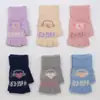 Guantes de Lana de Medio Dedo para Mujer 2026, Lindos Guantes de Invierno Tejidos de Lana sin Dedos para Pantalla Táctil, Guantes Estudiantiles a Prueba de Frío