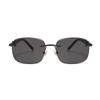 Nueva moda gafas de sol para hombre sin montura con borde, para exteriores, para montar, conducir, protección solar UV, venta al por mayor