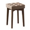 Madera Maciza Bolsa Suave Taburete Cuadrado Silla de Comedor Taburete para el Hogar Silla de Madera China Nueva Taburete de Mesa Apilable para Sala de Estar