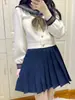 Entrega Directa del Fabricante, Servicio Postventa, Falda Azul Marino, Uniforme de Marinero Estilo Escolar Japonés, Falda de Uniforme JK Básica, Sensación de Material Escolar
