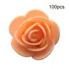 100 Piezas de Flores de Espuma de 3.5cm en Bolsas Opp, Flores Artificiales Pe, Rosas para Caja de Dulces de Boda, Mini para Manualidades de Oso Unicornio