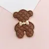 Zhuzi Nuevo Oso Pintado con Spray Creativo Accesorios para Joyería DIY Funda para Teléfono Móvil Material de Belleza Accesorios de Oso de Aleación