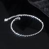 Nalan Pulsera de Plata S925 Brillante Aliento de Bebé Pequeña Fresca Simple Elegante Joyería de Mano para Mujeres S5257