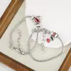 Pulsera Transfronteriza Nueva Chapada en Cobre Linda de Dibujos Animados Moda Modernismo Versátil Pulsera de Cordero con Goteo de Aceite Joyería