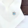 Arete de Hueso del Oído de Titanio F136 con Estrella de Seis Puntas e Incrustación de Circonita, Joyería para Piercing Corporal de Aleación de Titanio G23 Transfronteriza, Arete para Oreja
