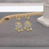 Pendientes de moda 2022 con cierre de seguridad para mujer, diseño de nicho de otoño e invierno, retro, ligeros, de lujo, antiguos.