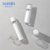 Botella galvanizada personalizada Xumin de 15 ml, botella de vacío reemplazable, subbotella blanca de 30 ml, botella de loción de esencia de 50 ml