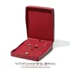 Caja de Joyería Oblicua Avanzada de Cuero PU Redondeado Caja de Empaque para Collares, Pendientes, Pulseras, Colgantes, Anillos