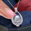 Acessórios para Joias DIY Prata de Lei S925 Pingente de Pérola Elegante Micro-Incustado Base para Pingente Semi-Acabado Base de Prata 10-11mm