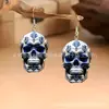 Pendientes de Halloween de Venta Caliente Transfronterizos, Pendientes de Calavera Aterradora de Acrílico, Accesorios de Halloween Creativos y de Moda