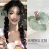Nuevo Estilo Chino Pinza para el Cabello de Flor Rosa Suave Pinza para Moño Retro Pinza de Flor Accesorio para el Cabello de Ambiente Foto