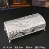 Caja de Joyería Rectangular de Metal de Estilo Europeo Creativo para el Hogar Caja de Regalo de Cumpleaños Boda de Alta Calidad Caja de Almacenamiento