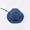 Nuevo Sombrero de Pescador de Pétalos con Cordón para Mujer Primavera y Verano Sombrero de Cubo de Mezclilla con Volantes Dulce Todo Fósforo Pareja Sombrero de Sol para Exteriores
