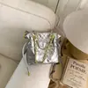 Bolso de cadena con patrón de rombos de moda estilo coreano, bolso de mano para mujer, nueva colección 2026, bolso tipo cubo simple, bolso de hombro y bolso cruzado versátil