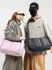 Bolsa transversal de nylon leve, grande capacidade, multi-armazenamento, resistente à água, versátil para viagens de negócios e uso ao ar livre, bolsa de ombro unissex