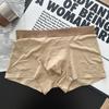 Ns153 Sem Costura Quatro Estações 60S Modal Roupa Íntima Masculina 7A Virilha Antibacteriana Respirável Boxer Briefs Cor Sólida Casual