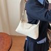 Moda Nicho Bolsa Tote de Couro Nobuck para Axila Feminina 2025 Nova Mais Fácil de Combinar Bolsa Diagonal de Ombro Único para Marmita