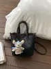 Bolso Cubo 2026 Estilo Nuevo Primavera Cesta de Verduras Bolso de Mano Estilo Coreano Nicho Patrón Lichi Bolso de Mano Bolso de Hombro Único Cruzado