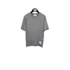Venda Direta de Fábrica Tb Verão Novo Estilo Círculo Cachorro Cor Listrado Fio Gola Redonda Manga Curta Camiseta Casual para Homens e Mulheres