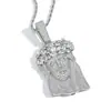 Nuevo Colgante de Cabeza Humana Hip-Hop con Púas de Diamante Completo, Circonita de Cobre, Colgante Retro Personalizado de Hip-Hop para Hombre en Stock