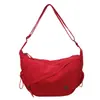 Bolsa de Moda Casual Tipo Dumpling al por Mayor para Mujer 2025 Nueva Tendencia Bolso de Hombro para Exteriores Tela de Nylon Ligera Bolso Cruzado