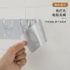 Gancho de seis filas sin clavos para abrigos y sombreros, gancho adhesivo, gancho para abrigos detrás de la puerta, montado en la pared, cocina, baño, impermeable, espacio