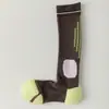 Calcetines de Compresión para Pantorrillas de Mujer, Estilo Primavera y Otoño, Tubo Largo, Suela de Toalla, Absorbentes de Sudor, Transpirables, Especiales para Yoga, Deportes y Running para Mujer