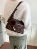 Bolso de Hombro para Mujer Melanoid Retro Patchwork de Cuero Gamuzado Bolso de Viaje Nuevo Estilo Otoño 2026 Bolso Cruzado de Hombro Único con Bloques de Color