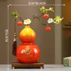 Gran Adorno con Forma de Calabaza con Esmalte y Cerámica Craquelada, un Regalo para Amigos, Líderes, Inauguración de Casa o Apertura de Negocio