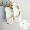 Tamancos de franja de pérola estilo balé, acessórios DIY, laço, flor tridimensional, corrente, acessórios de sapato removíveis