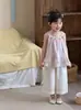 Temporada 26 Campo de Trigo Nuevo Estilo de Verano Ins Estilo Étnico Camisola para Niñas, Chaleco Superior de Encaje Estilo Europeo y Americano para Niños