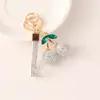 Llavero Creativo Lindo de Fruta Cereza de Aleación con Pedrería Colgante para Bolso Accesorios de Regalo Transfronterizos